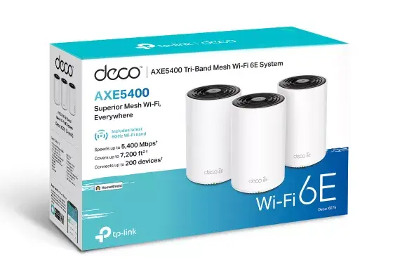 Maršrutētājs TP‑LINK AXE5400 Mesh Wi‑Fi 6E — trīs joslu 2.4/5/6 GHz Photo 3