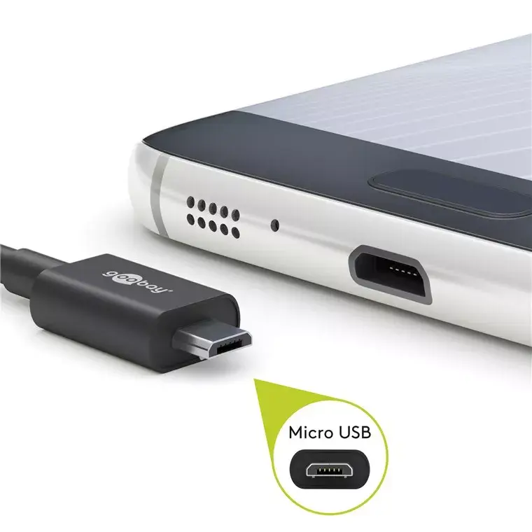 Goobay USB Cable USB 2.0 1m USB A Micro-USB B Photo 6
