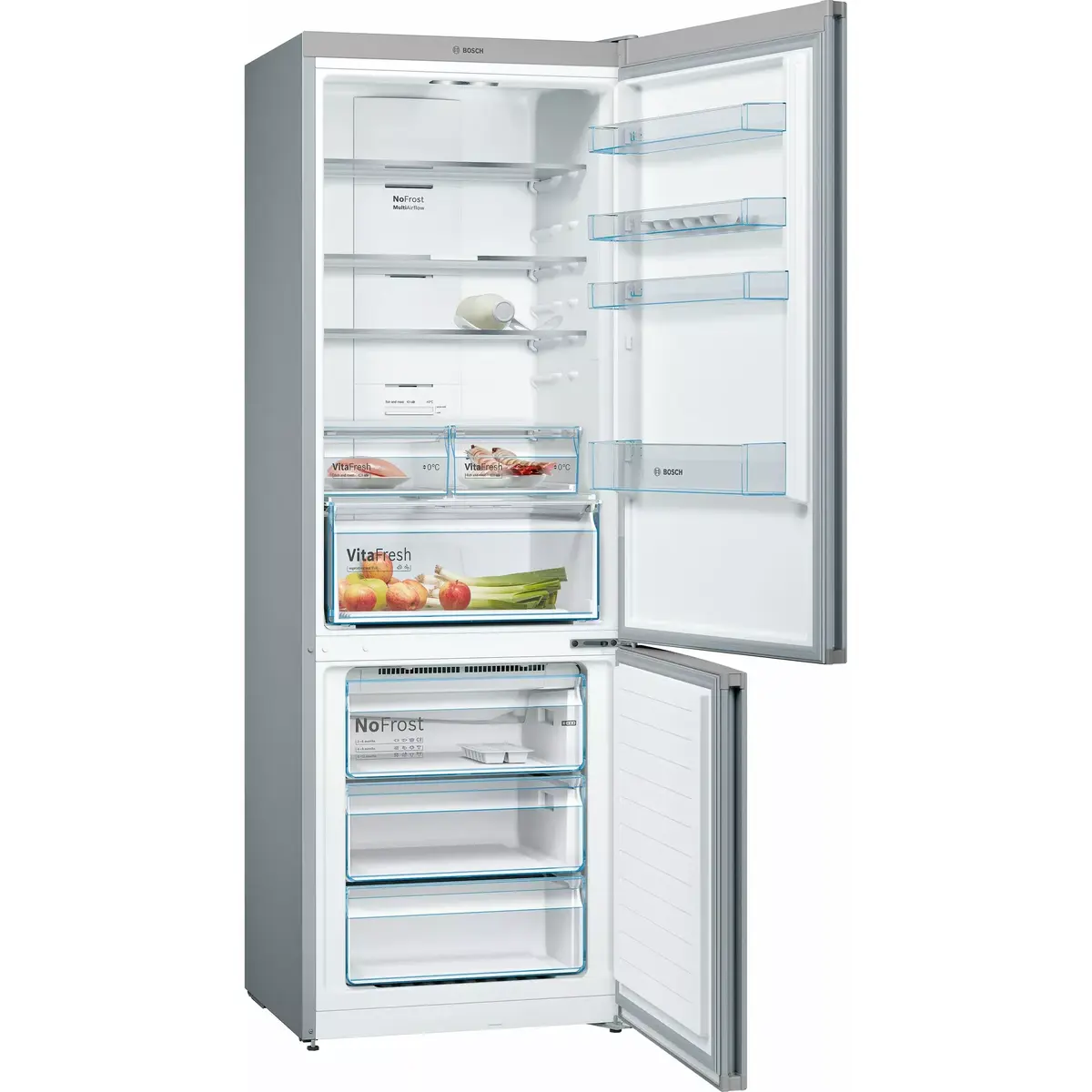Bosch Serie 4 KGN49XLEA fridge-freezer 438 L Photo 2