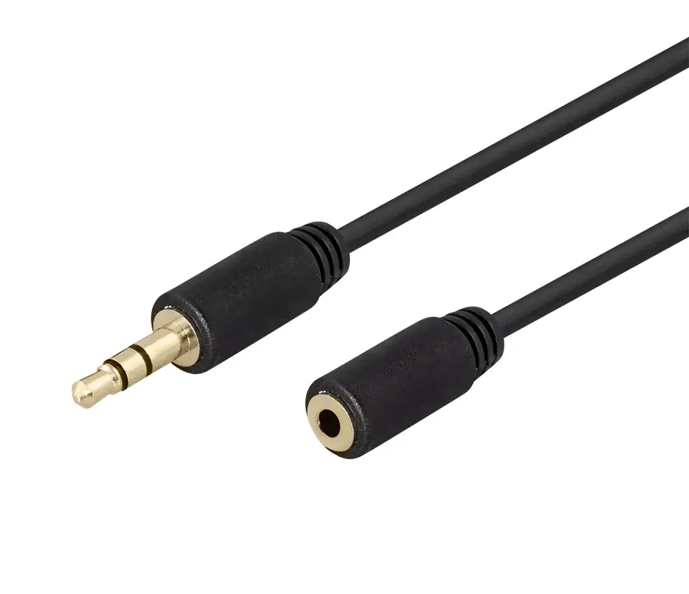 DELTACO MM-160-K audio kabelis 3,5 mm 2 m Photo 1
