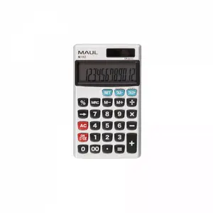 Calculator Maul M112 pocket display 12-digit battery/solar silver