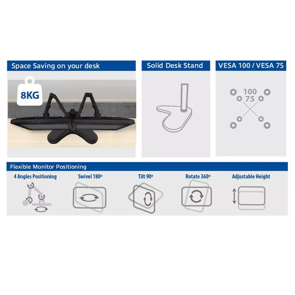 ACT Free standing dual monitor arm AC8320 Photo 12