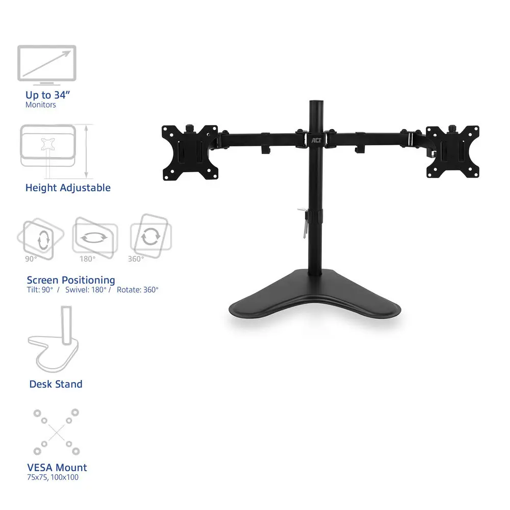 ACT AC8320 Dual Monitor Arm Photo 4