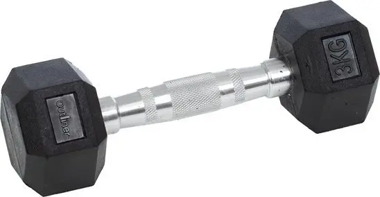 OUTLINER YLDB35 Rubber Hex Dumbbell 3 kg Photo 2