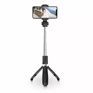 Selfie phone stand Tech-Protect L01s with Bluetooth remote control — compact tabletop mount for smartphones