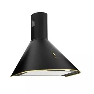 Chimney hood AKPO WK-4 Dandys GOLD 50 cm, black, aluminium grease filter, charcoal filter, 450 m³/h, 3 speeds