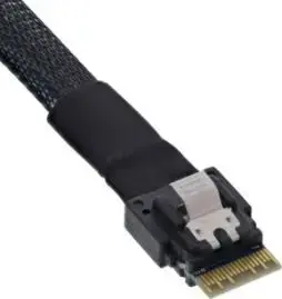 SAS to SATA cable Supermicro CBL-SAST-1234A-100 — SlimSAS x4 to 4×SATA, 65 cm