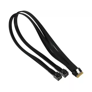 SAS cable Supermicro CBL-SAST-1276F-100 — 0.76 m, Slimline x8 to 2× Slimline x4, black