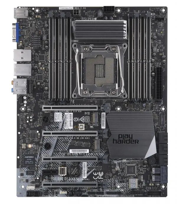 ATX mātesplate Supermicro C9X299-PGF ar Intel