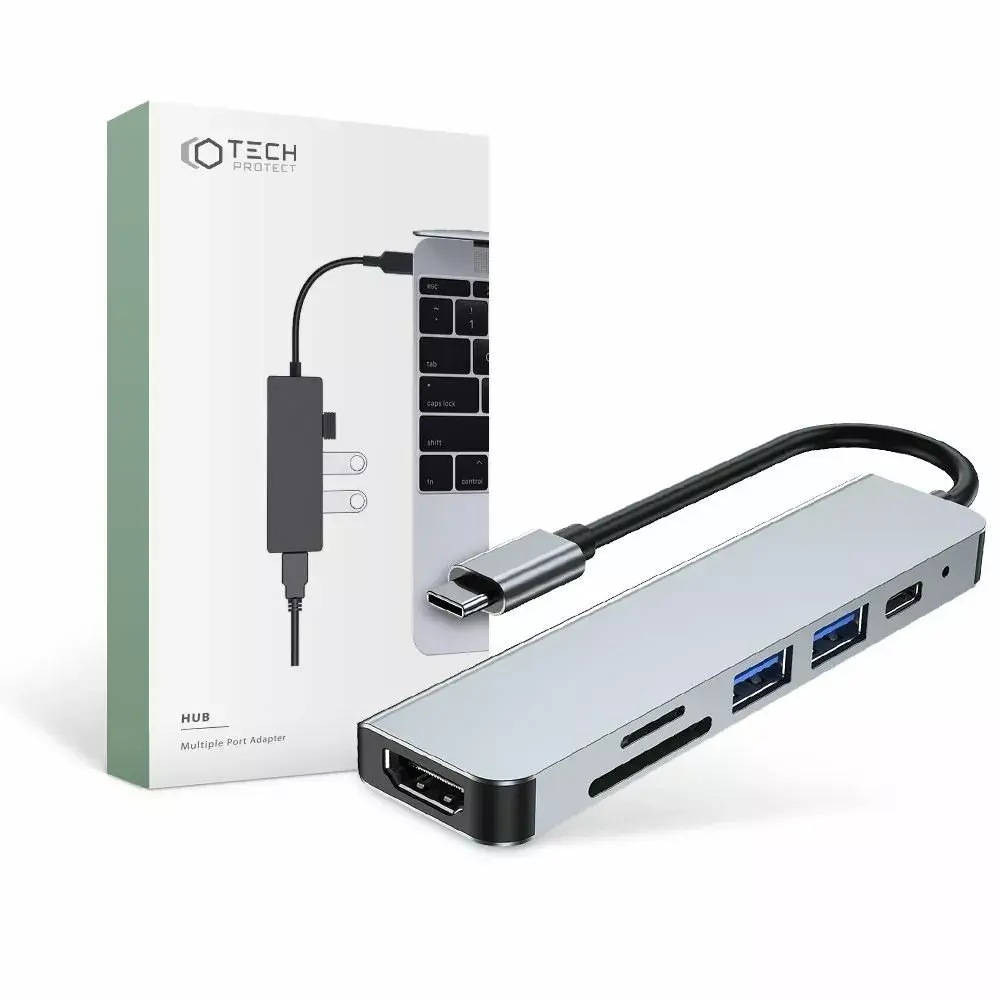 Tech-Protect V4 USB-C 6-in-1 Multiport Hub Photo 4