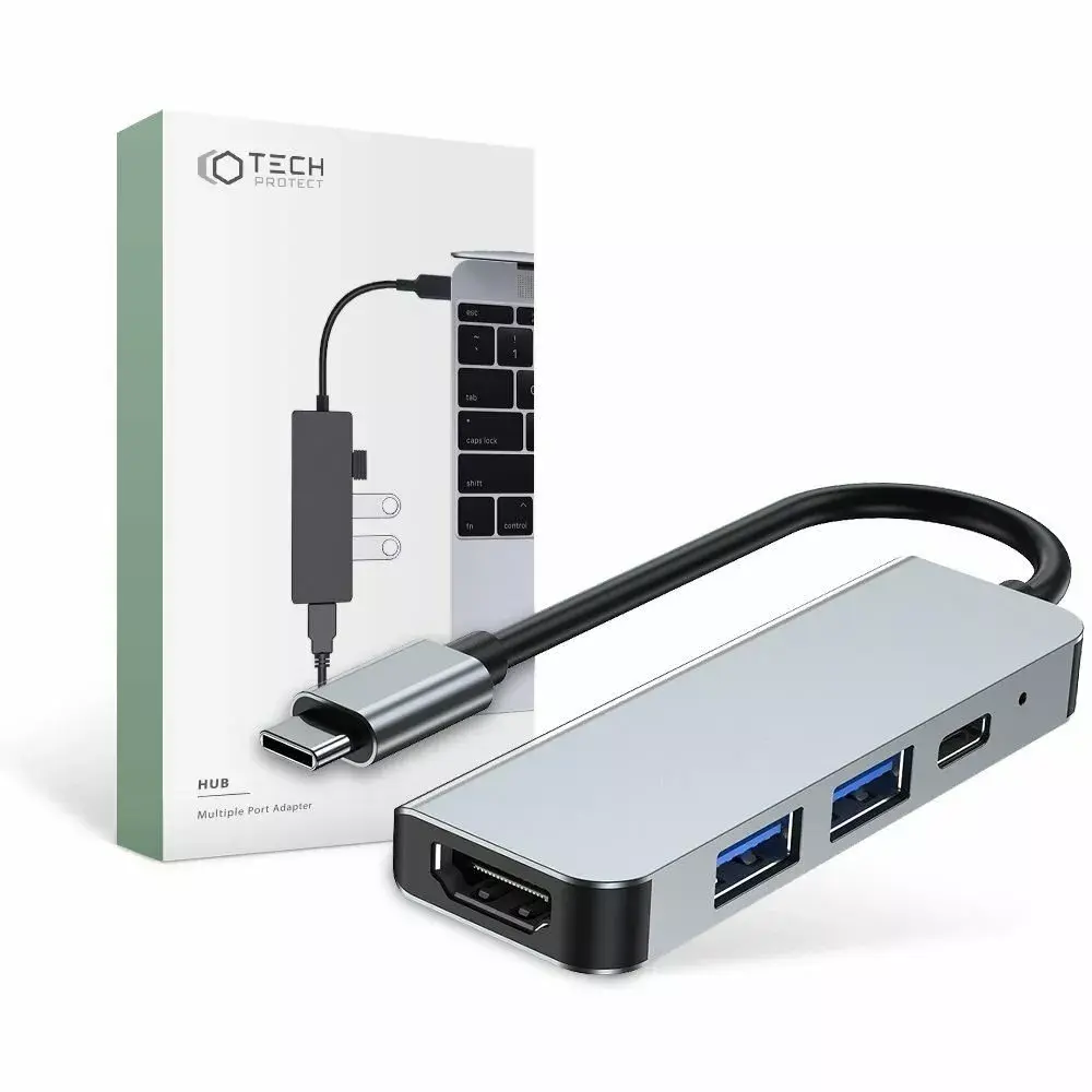 USB centrmezgls Tech-Protect V2-HUB 4‑1 Photo 4