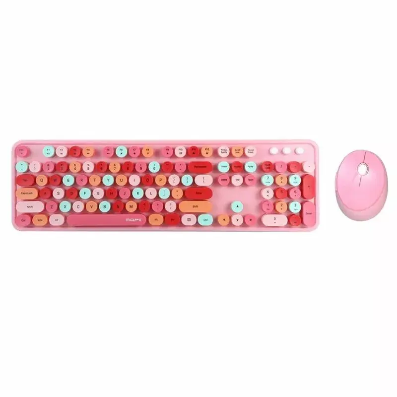 MOFII Sweet Wireless 2.4G Клавиатура и Мышь Розовые Photo 2