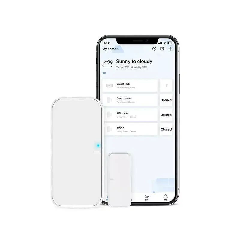 Durvju sensors BroadLink DS4‑FC ar S3 hubu Photo 3