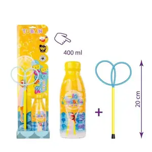 Burbuļu komplekts Tuban SET SOAP BUBBLE RING MINI BUTTERFLY + LIQUID 400 ml