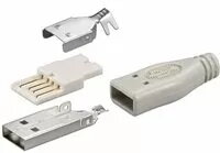 USB Type A vīrietis lodēšanas savienotājs