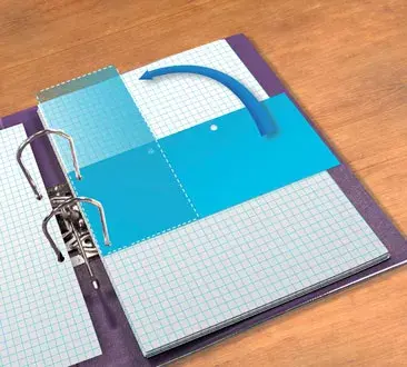 Elba Document Holder 240x105 mm Blue Photo 4