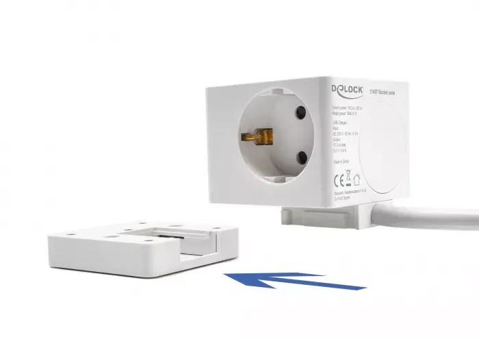 DeLOCK 11497 Розетка CEE 7/3 + USB Photo 5
