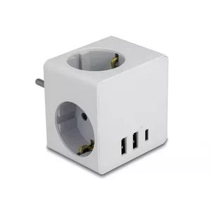 Power Plug Adapter Type F DeLOCK 11496 2 USB Ports 5V 2.4A 3A