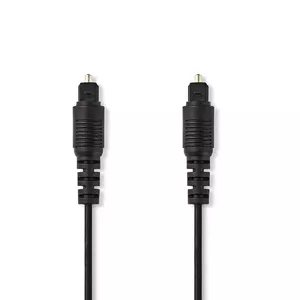 Nedis CAGP25000BK10 audio kabelis TOSLINK vīrišķais pret TOSLINK vīrišķais 1 m melns