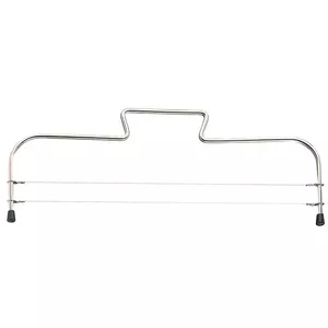 Wire cake slicer Westmark Simplex‑Duo, stainless steel housing, black, width 320 mm