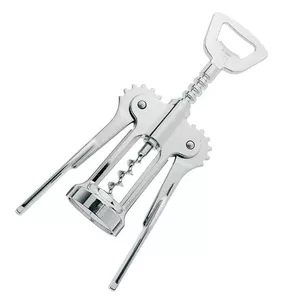 Twin-prong cork puller Westmark 6155556C, chrome finish, steel and zinc steel, package 73×38×205 mm