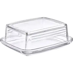 Butter dish Westmark 20852260, rectangular glass, 143×118×55 mm, transparent