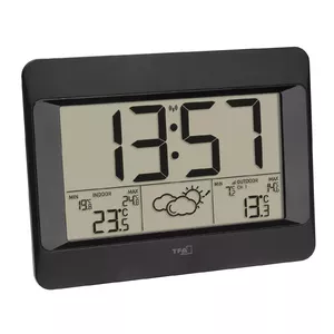 Indoor Outdoor Thermometer TFA-Dostmann Zeno Black Battery