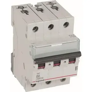 Автоматический выключатель Legrand Tx3 403398 B6A 3-полюсный 6 кА