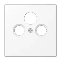 Wall switch module Jung LS 990 SAT WWM White – plastic, screwless design, single pack