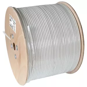 Koaksiālais kabelis Axing SKB39503 500 m balts 6.8 mm