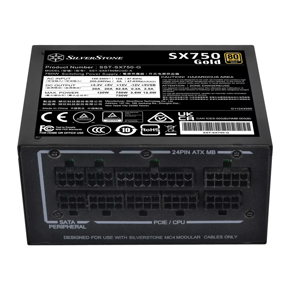 Power Supply Unit Silverstone SX750 Gold Photo 5