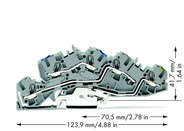Wago 2005-7646 trīsstāvu spaiļu bloks Photo 2