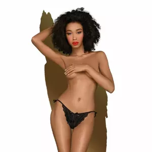 Тонг Penthouse TOO HOT TO BE REAL чёрный L/XL – женское нижнее бельё, размер L/XL, чёрный
