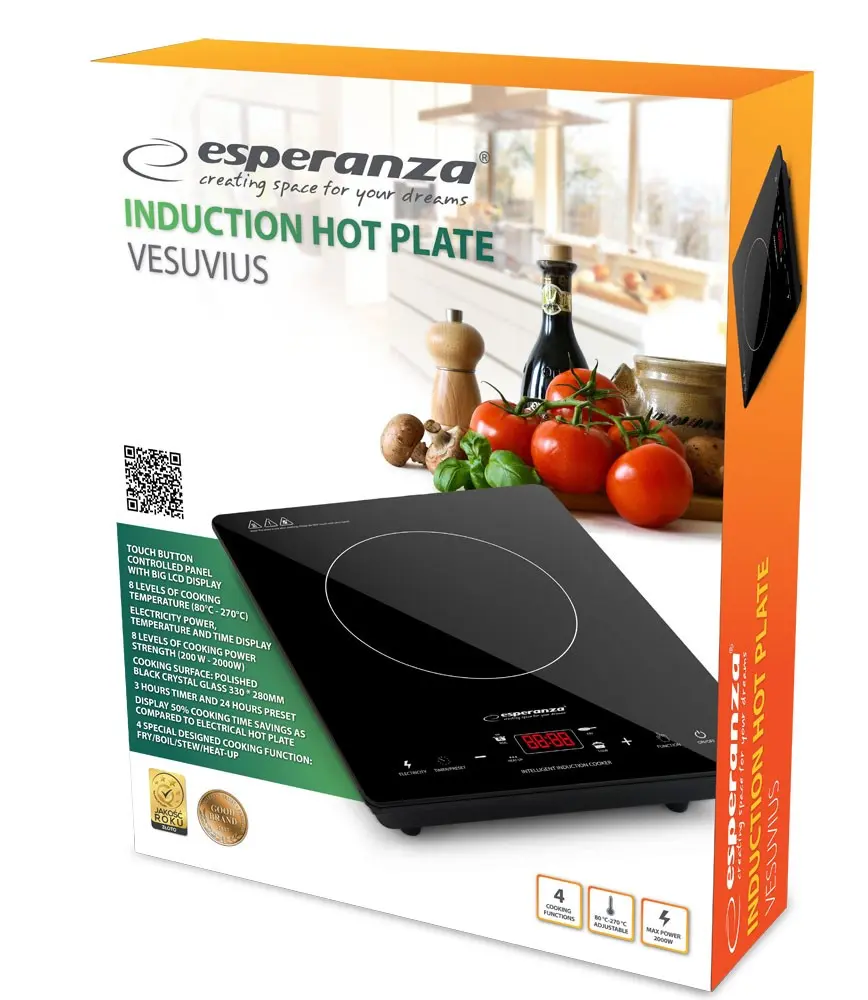 Induction hob ESPERANZA EKH009 — 1-zone 2000W Photo 6