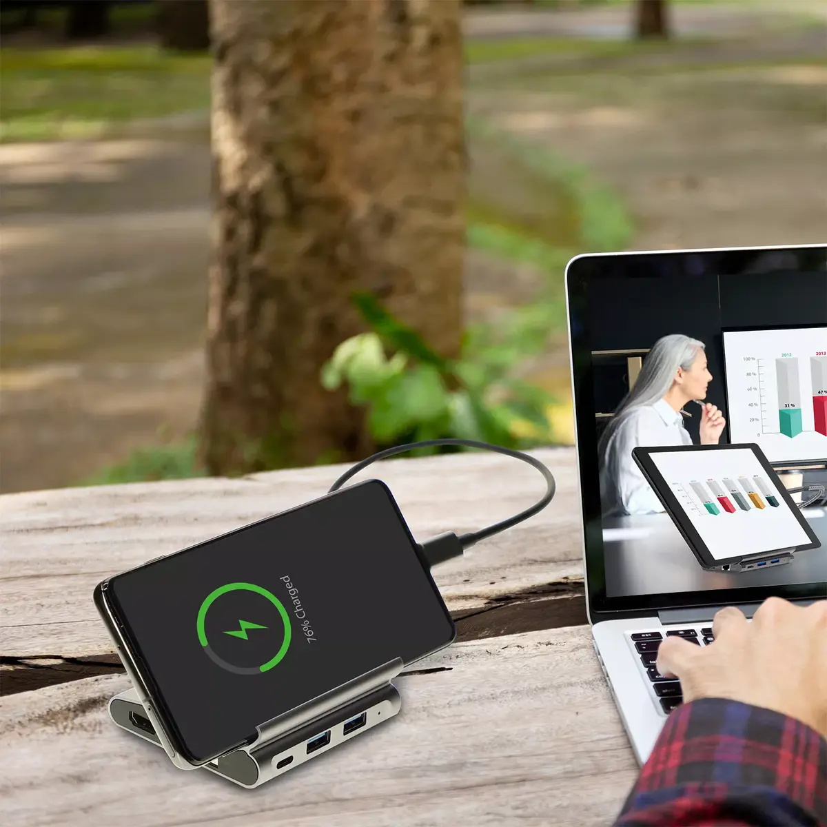 4smarts 7in1 USB 3.2 Gen 1 Type‑A + Type‑C хаб Photo 9