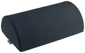 Leitz Ergo Cosy Desk Foot Rest Black with Soft Core and Fabric Cover for Ergonomic Workplace Support