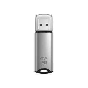 USB flash drive Silicon Power Marvel M02 16 GB, USB Type-A, USB 3.2 Gen 1, silver, 9.5 g