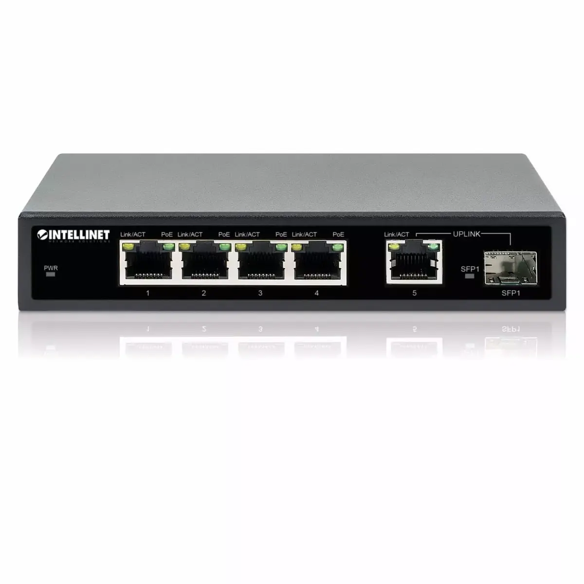 Intellinet 5-Port Gigabit Ethernet PoE+ slēdzis Photo 2