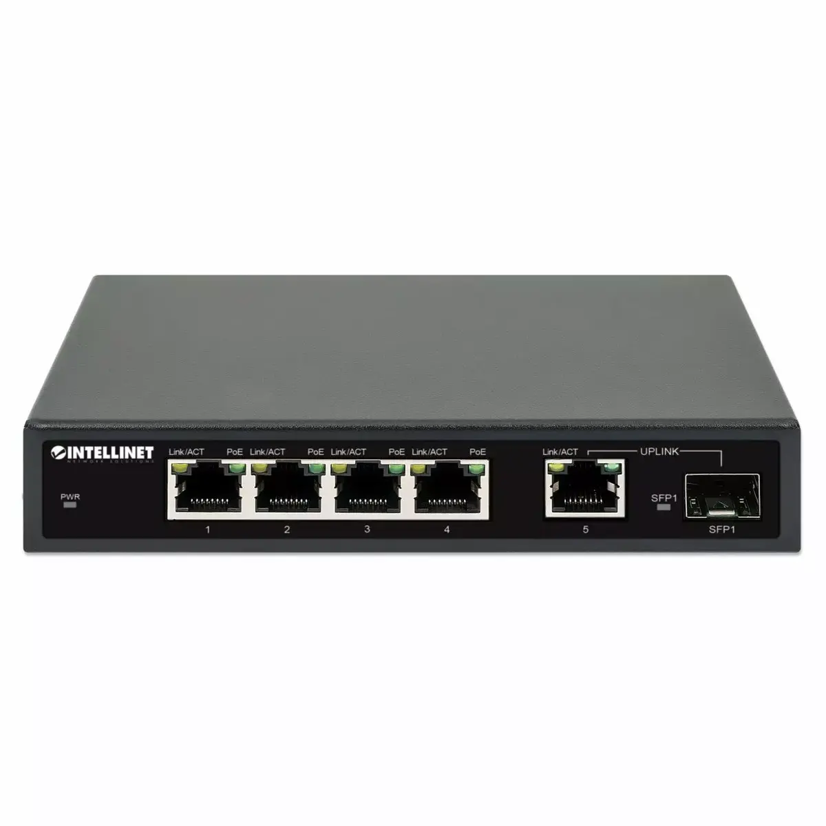 Intellinet 5-Port Gigabit Ethernet PoE+ slēdzis Photo 4