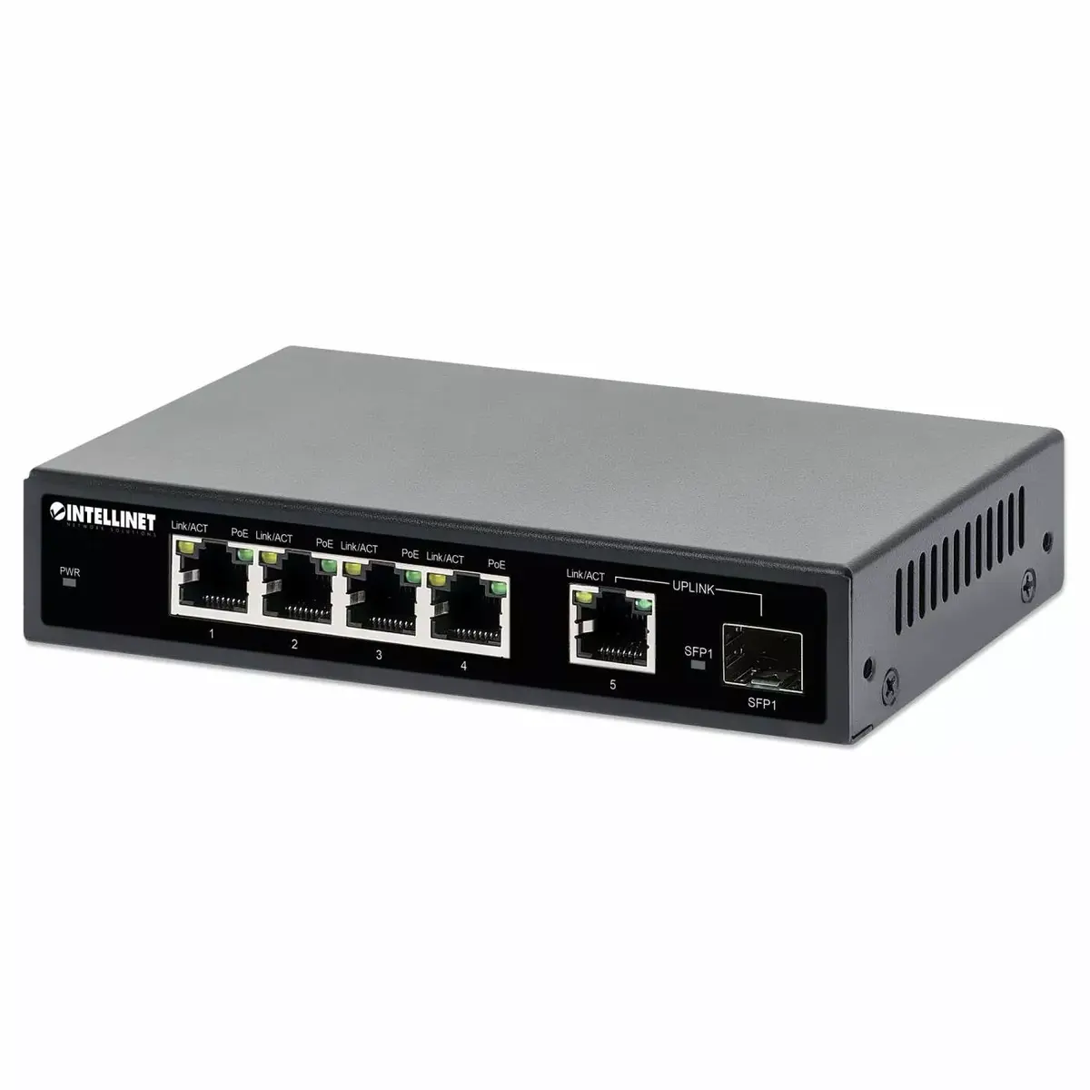 Intellinet 5-Port Gigabit Ethernet PoE+ slēdzis Photo 6