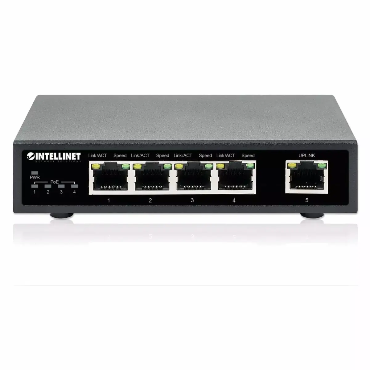 Intellinet 5-Port Gigabit Ethernet PoE+ Slēdzis Photo 5