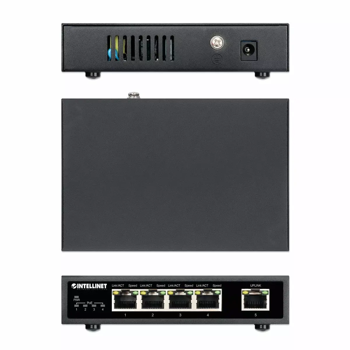 Intellinet 5-Port Gigabit Ethernet PoE+ Slēdzis Photo 6