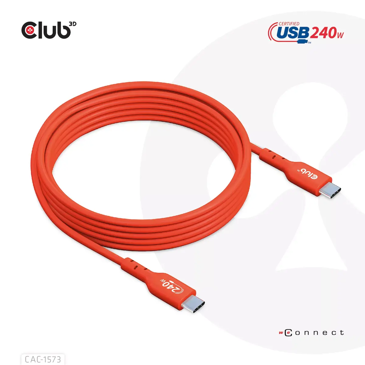 CLUB3D CAC-1573 USB-C двунаправленный кабель 2 м Photo 9