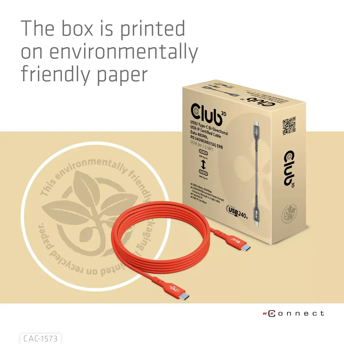 CLUB3D CAC-1573 USB-C двунаправленный кабель 2 м Photo 12