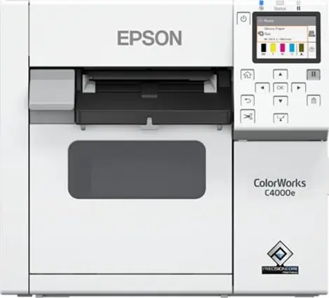 Epson ColorWorks CW-C4000e tintes krāsu uzlīmju
