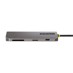 StarTech USB‑C daudzfunkcionāls adapters HDMI 4K@60Hz, 3× USB‑A 5Gbps, 100W PD, GbE, SD/MicroSD, 30 cm kabelis