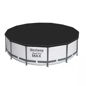 Rāmju baseins Bestway Steel Pro MAX apaļš 3,96 m x 1,22 m, balts, sūknis 220–240 V