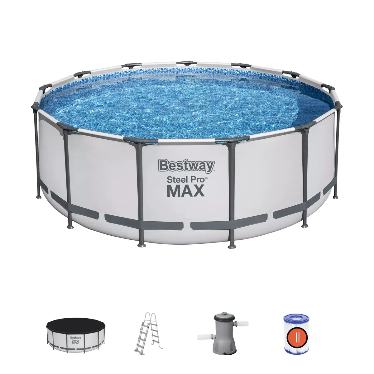 Bestway Steel Pro MAX apaļš rāmju baseins 3,96x1,22 m Photo 8