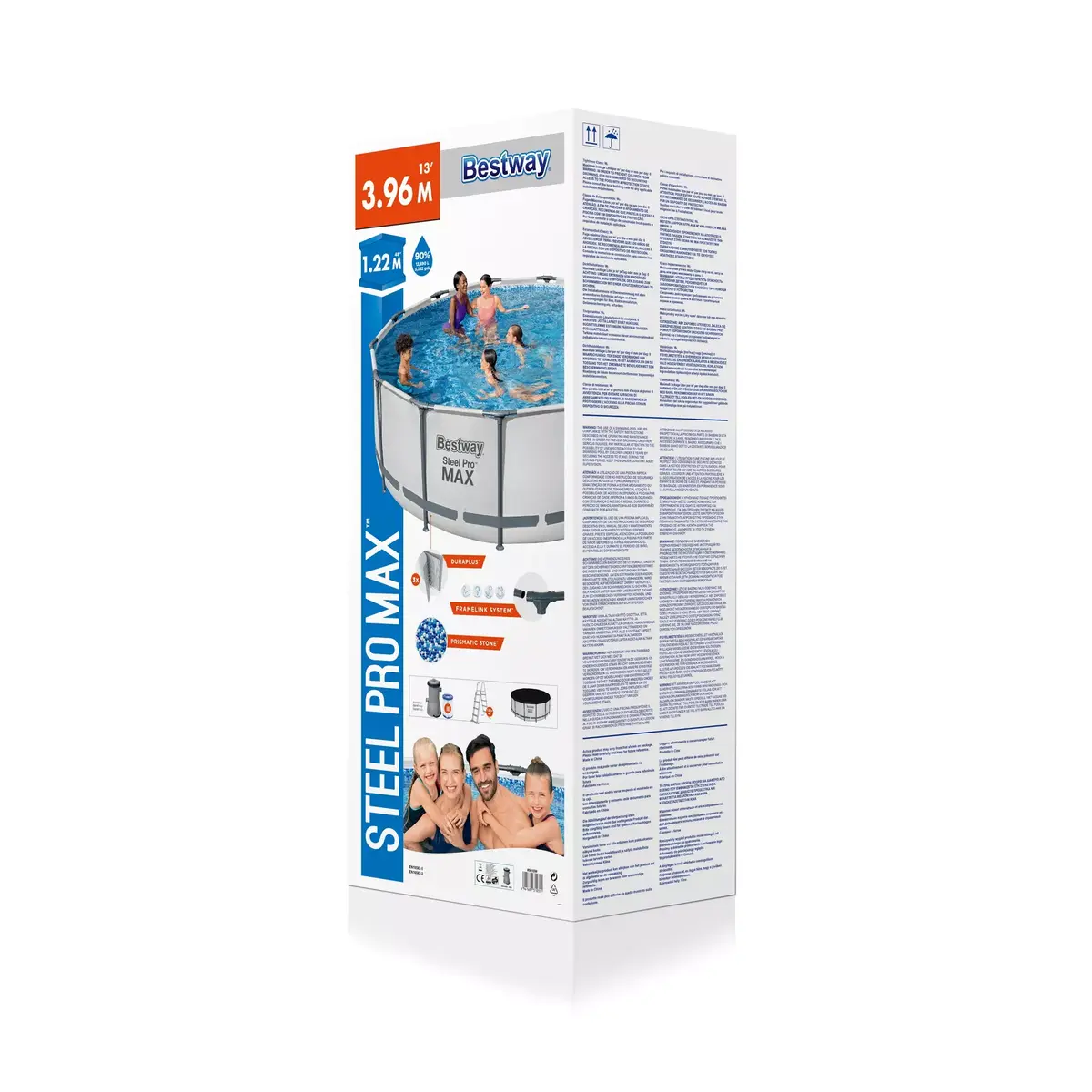 Bestway Steel Pro MAX apaļš rāmju baseins 3,96x1,22 m Photo 22