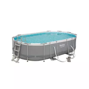 Framed Pool Bestway Power Steel Oval 4.88m x 3.05m x 1.07m, 10,949 L, Pump 3,028 l/h